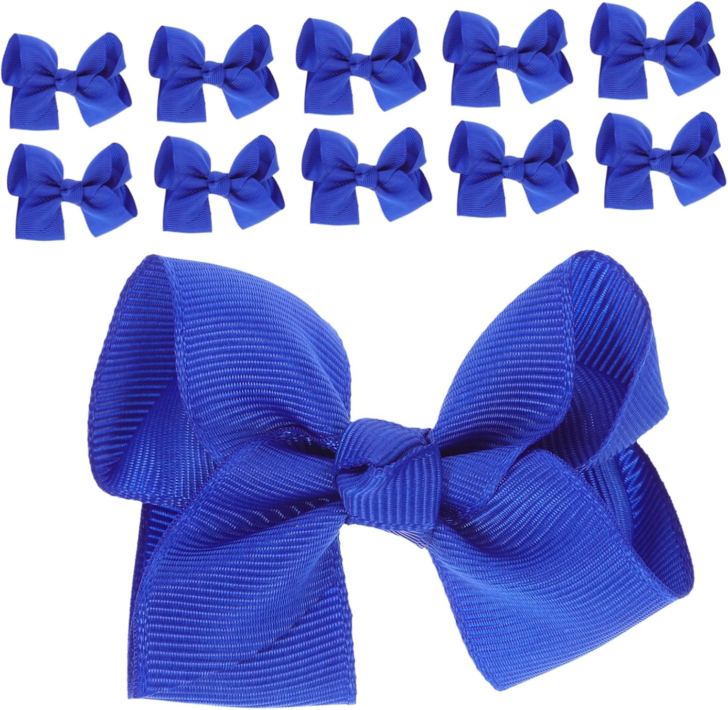 COOLHIYA 36 Pcs Barrettes Mini Bow Hairpin Girl Hair Accessories Royal Blue Hair Accessories Blue Hair Bow Bulk Blue Bows Hair Clips for Hair Bows for Ribbons Navy image number 2