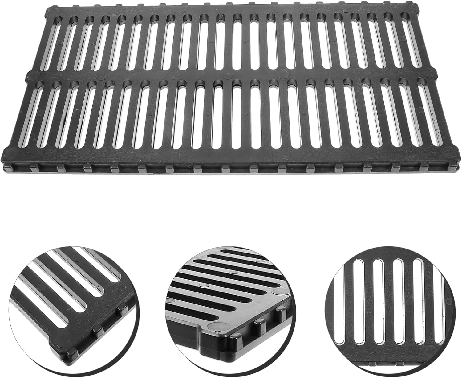 CAXUSD Outdoor Drain Grate Plastic Trench Cover Replaceable Sewer Accessory for Urban Drainage Sturdy and Easy to Install Thickness image number 2