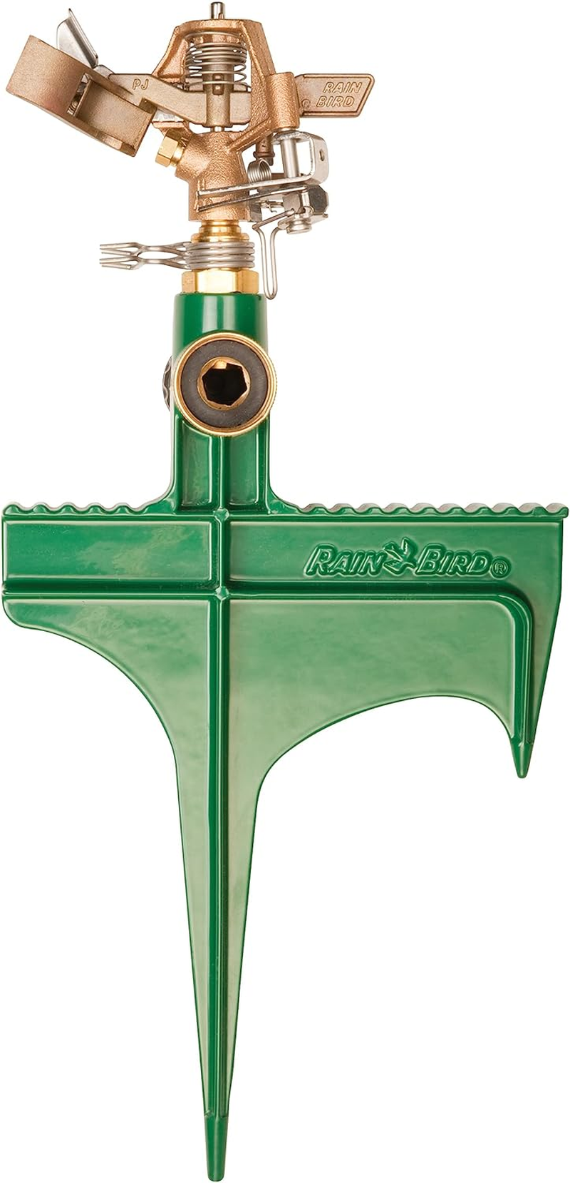 Rain Bird 25PJDAC Brass Impact Sprinkler, Adjustable 20&deg; - 360&deg; Pattern, 20' - 41' Spray Distance