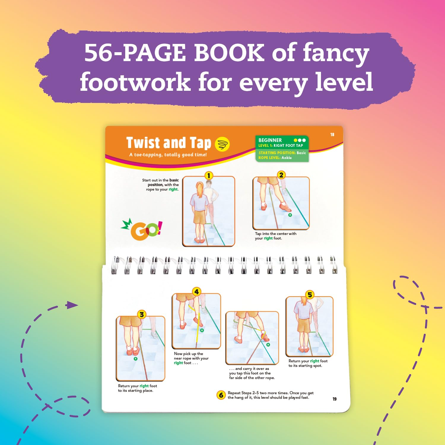 Jumpsies: How to Hop, Skip & Jump with Stretchy Rope (Klutz) image number 2