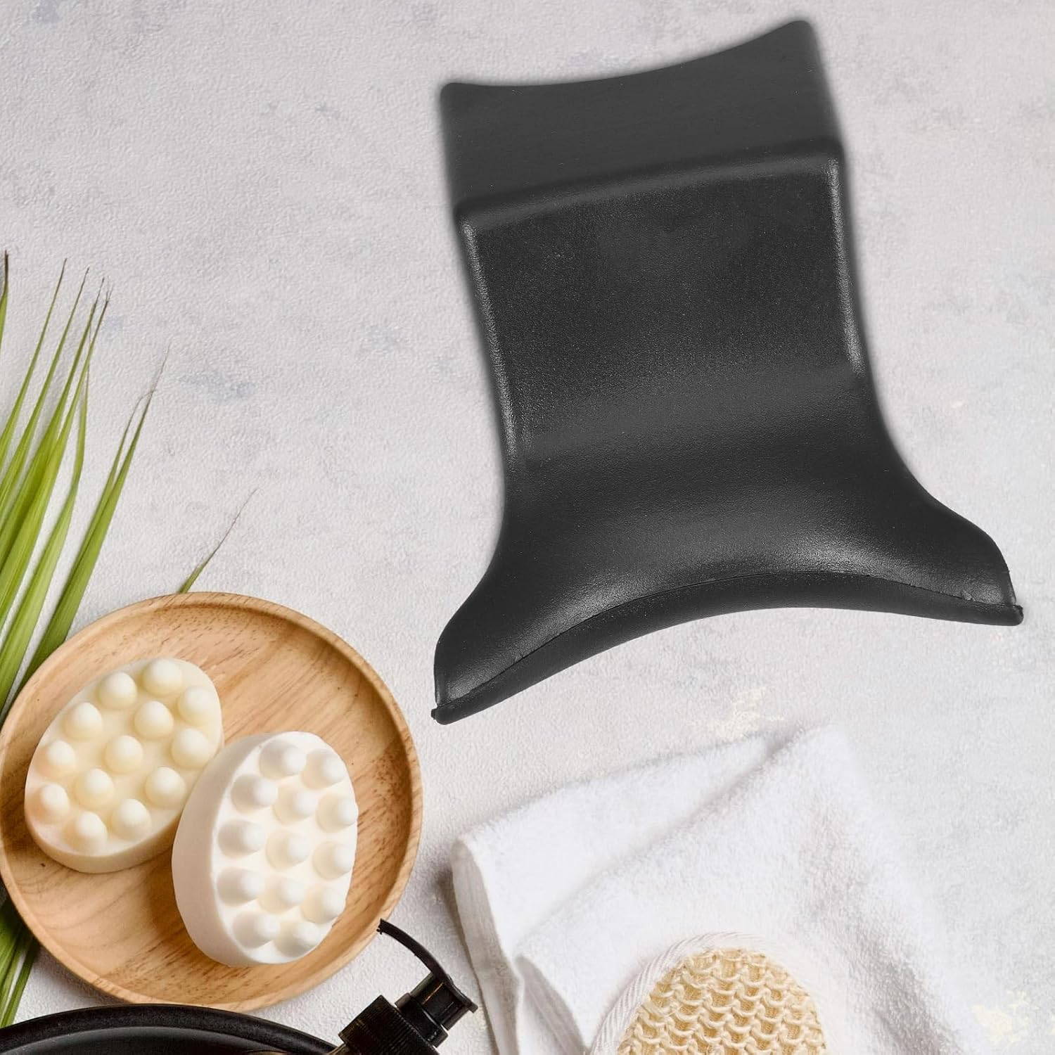 Operitacx Shampoo Bowl Neck Rest, Pu Sink Hair Washing Neck Support, Shampoo Buddy for Sink, Shampoo Bowl Neck Cushion for Washing Basin