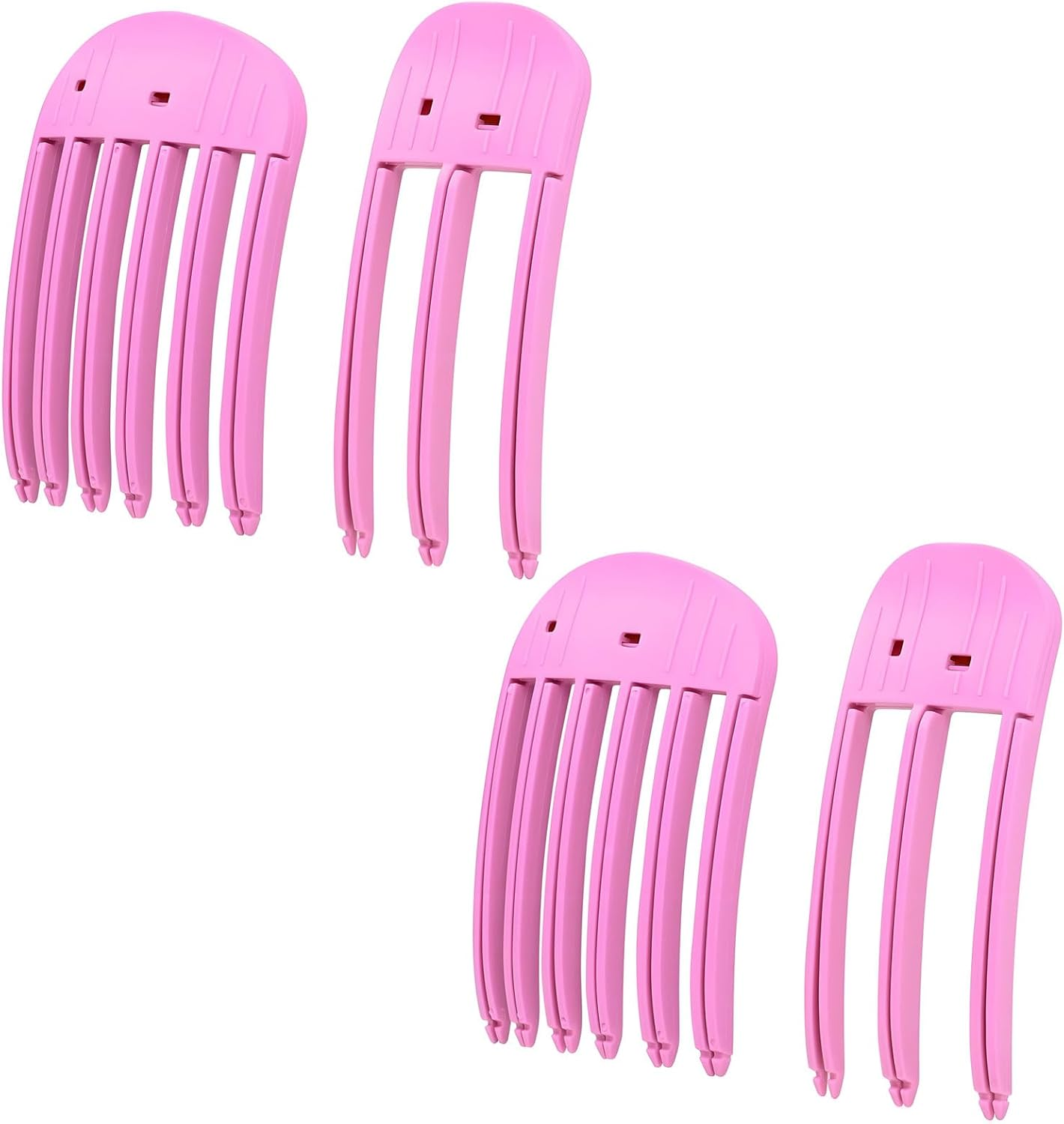 MYTOAU 4PCS Volumizing Hair Root Lifting Combs Set, Wind Shaping Styling Comb for Fluffy Bangs,Fluffy Hair Roots Clip,No Trace Hair Root Lifting Clips, Hair Volumizing Tool (Purple) image number 2