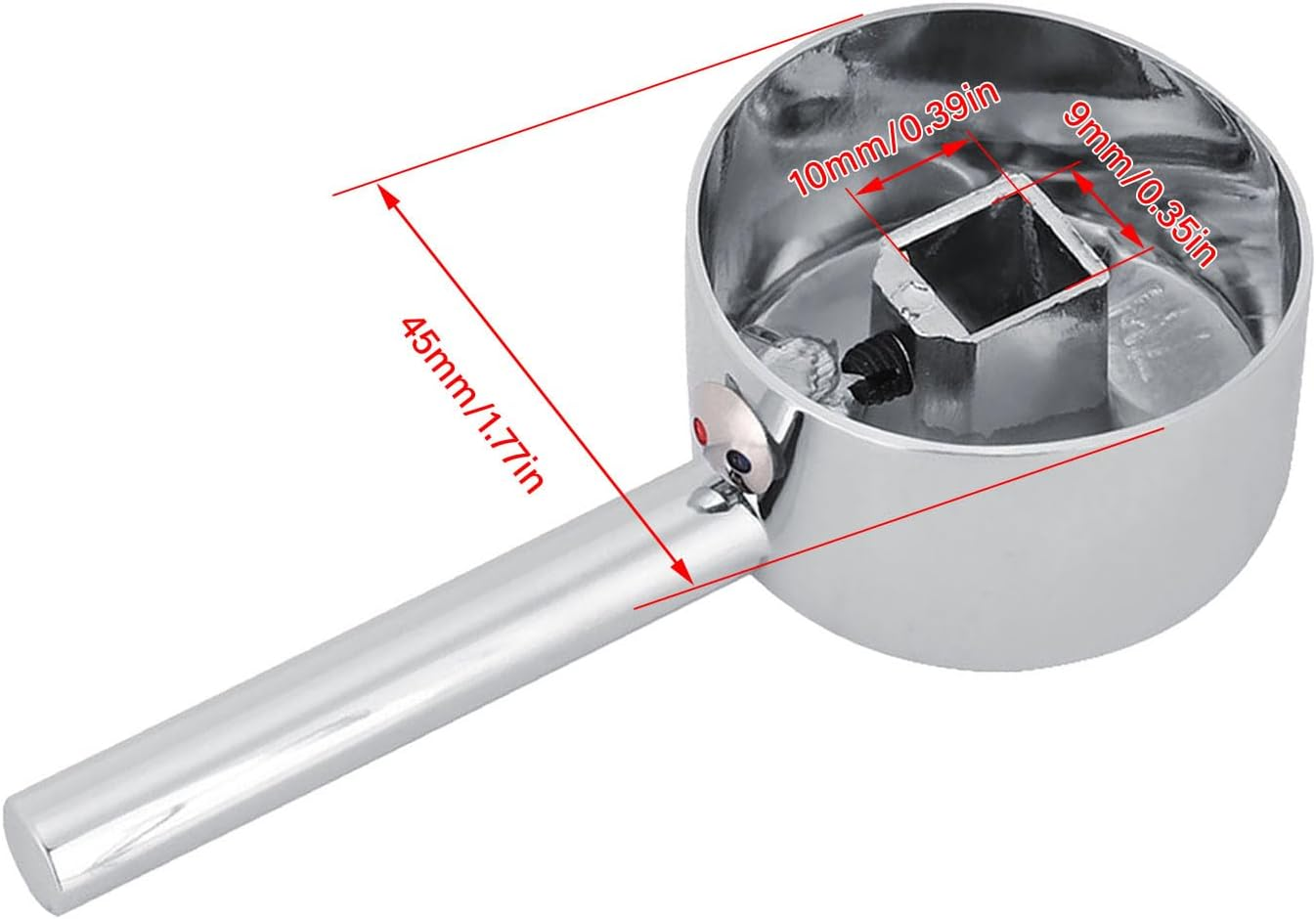 45Mm Valve Core Replacement Faucet Water Tap Handle, Single Tap Handle, Trip Lever Zinc Alloy for Kitchen Bathroom Bath Hardware Bath Accessories image number 1