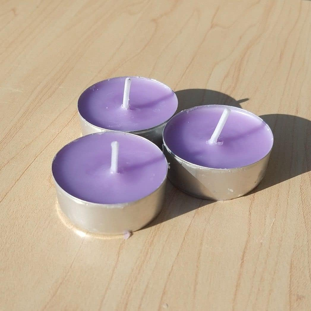 Tranquillity Collection Scented Tea Light Candle 8-Pieces, Lavender and Cherry Blossom image number 3
