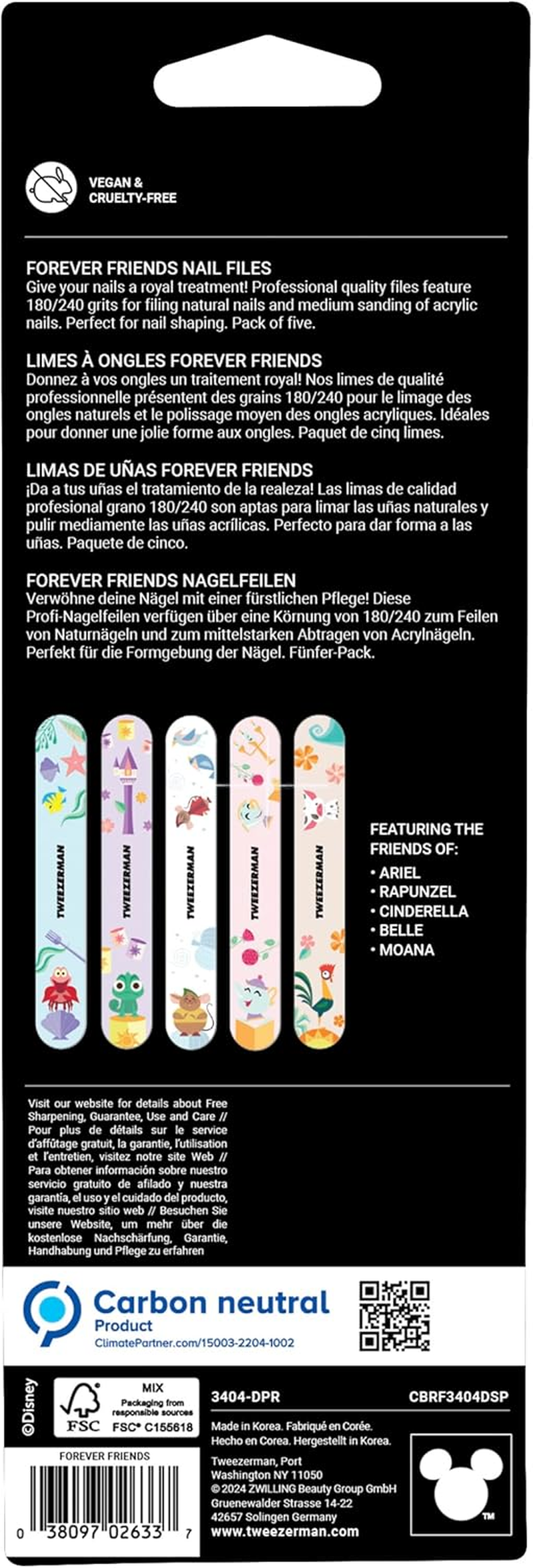 Tweezerman Forever Friends Nail Files (Pack of 5) image number 4