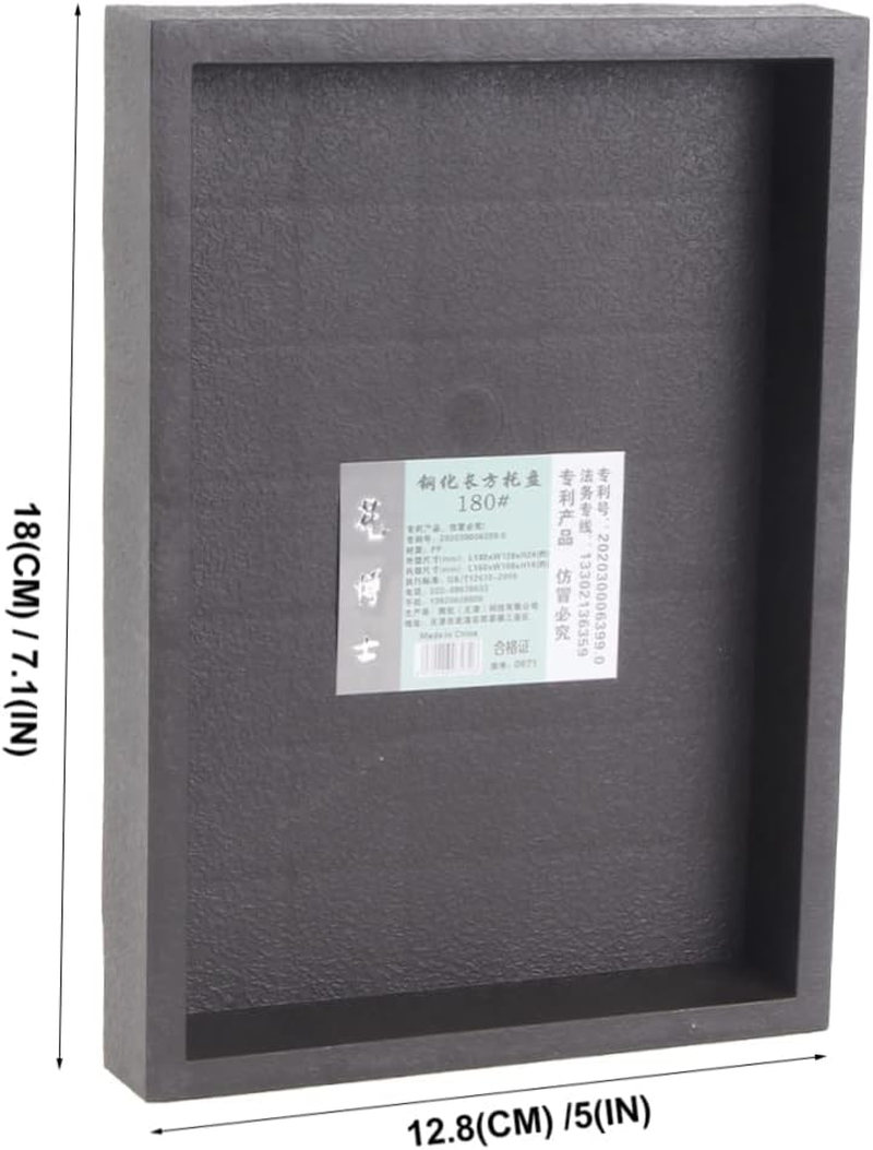 BCOATH 2Pcs Rectangular Flowerpot Trays for Indoor Gardening Thickened Deep Water Plates Base 18X12.8Cm for Easy Plant Care image number 6