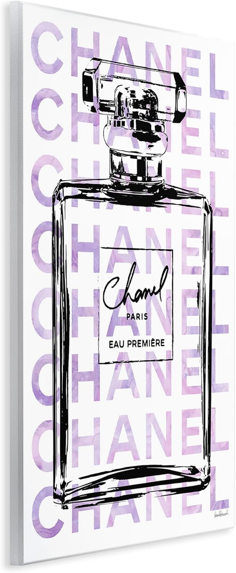 Stupell Industries Glam Black Purple Perfume Bottle Designer Cosmetic, Design by Amanda Greenwood, 10 X 15 image number 4