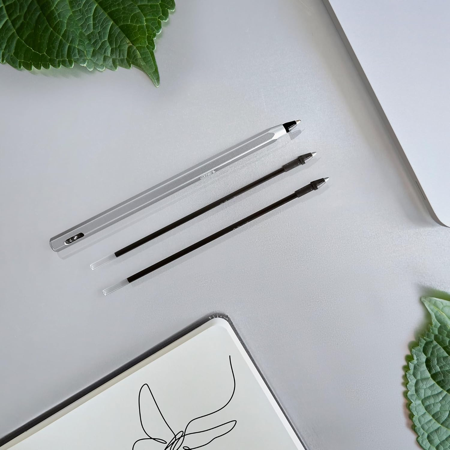 BIC Cristal Re'New Ballpoint Pen Black with 2 Refills image number 4