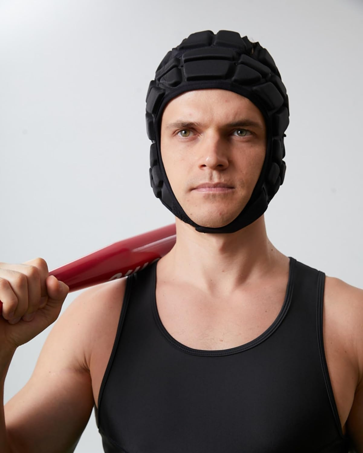 Padded Helmet Protective Headgear for Rugby Football Soccer