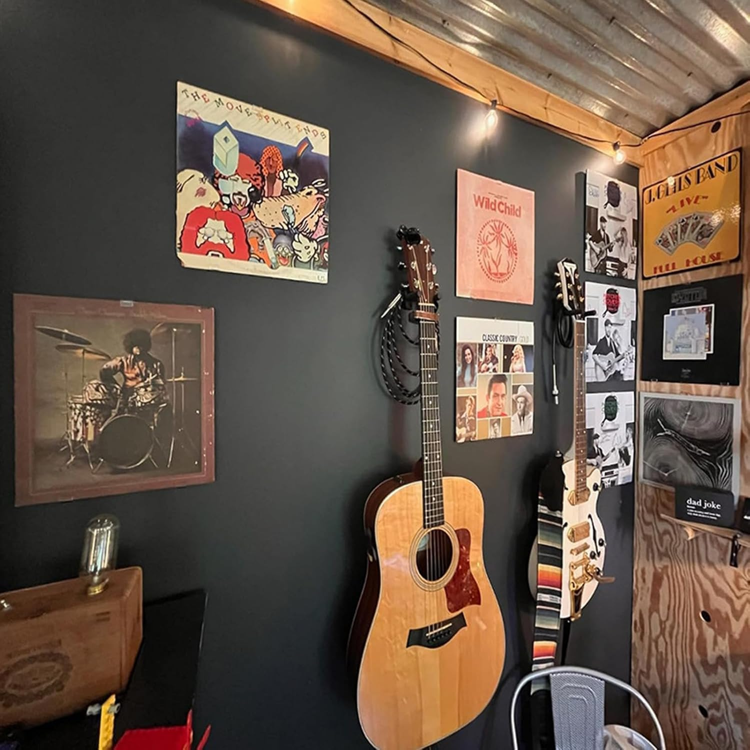 Beiqilian 30Pcs Clear Acrylic Vinyl Record Display Shelf Wall Mount, Easy Mount, Display Functionality, Tiered Shelf, 30 Shelves, No Screw, Home Decor, Music Instruments image number 5