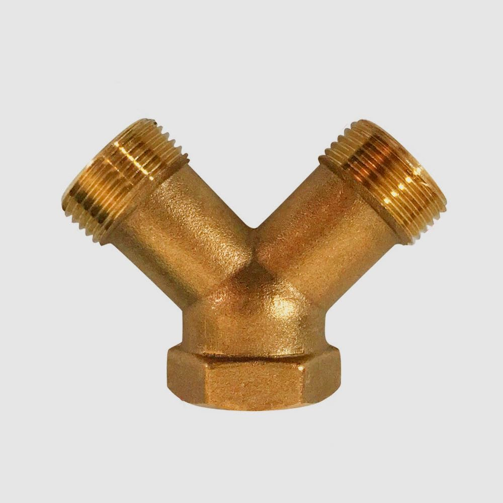 Rustproof Brass Y Piece Plug Thread Tap Adapter High Pressure Washing Machine Accessories Suitable for Garden Systems image number 4