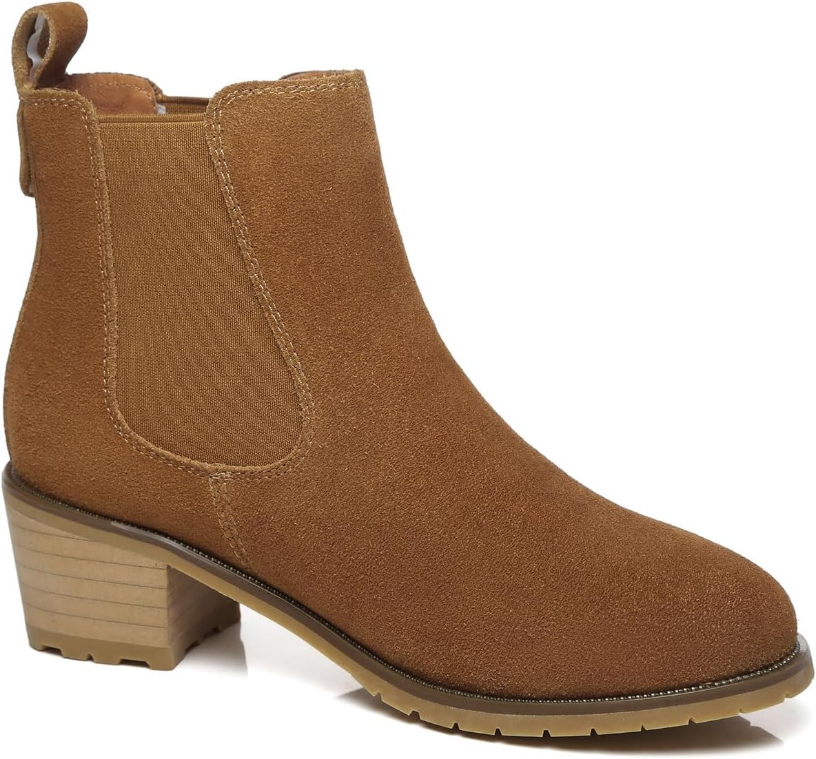 UGG AUSTRALIAN SHEPHERD AUSTRALIAN SHEPHERD&reg; UGG Women Sheepskin Wool Block Heel Chelsea Boots Sylvia image number 2