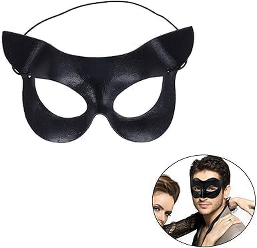 Halloween Costumes Mask,Halloween Masquerade Mask,Cat Eye Half Mask image number 1