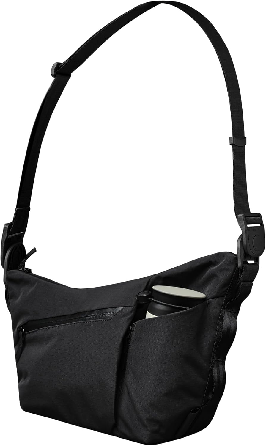ALPAKA Flow Satchel 4L - Crossbody Bag, Water Resistant Shoulder Bag, Expandable Bottle Pocket, YKK Zippers, Key Tether