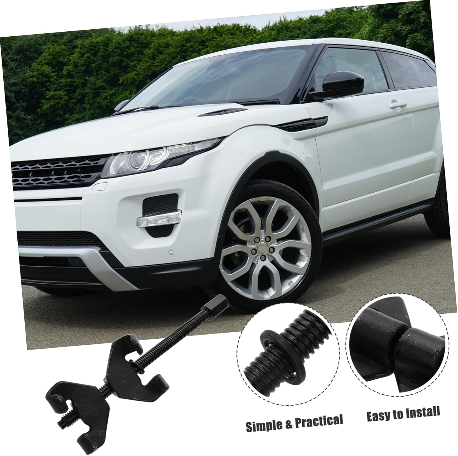 SWOOMEY 2Pcs Automotive Spring Compressor Coil Spring Removal Tool Maintenance image number 2