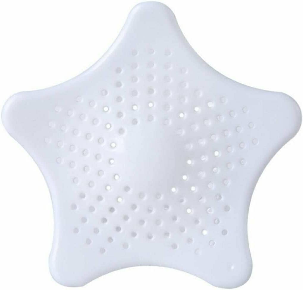 Bathroom Drain Hair Catcher Stopper Sink Strainer Filter Shower Covers Starfish Shower Drain Cover Kitchen Rubber Sink Filter Cover for Kitchen and Bathroom White image number 5