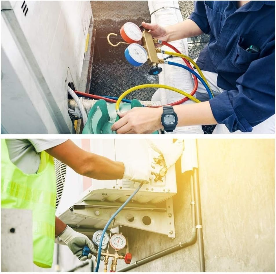 R410A Adapter 5/16 Inches SAE Female to 1/4 Inches SAE Male Flare for Air Conditioners HVAC, 2 Straight Adapter + 2 Angled Adapter image number 3