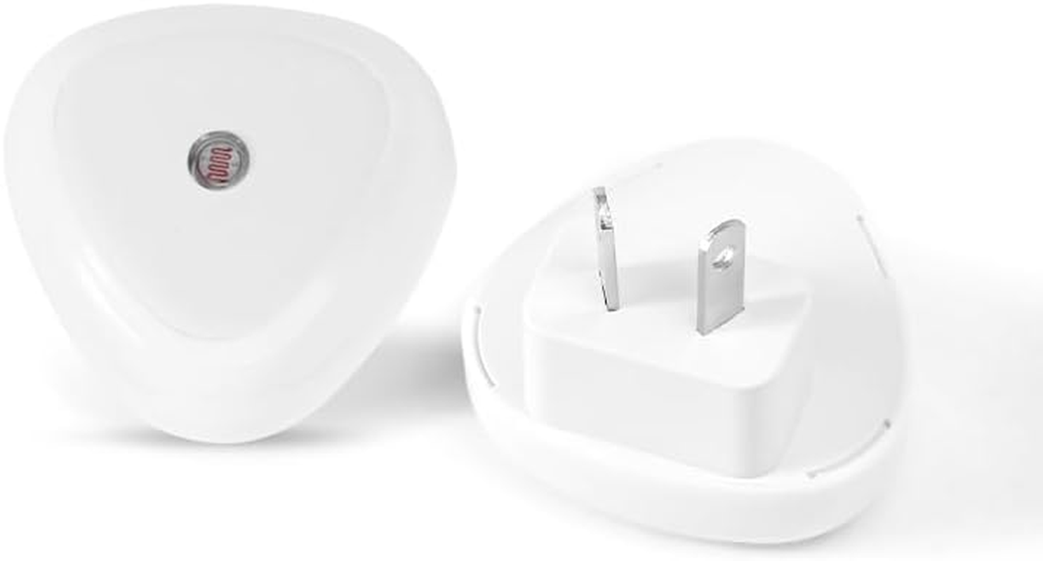 Au Wall Night Lights, Mini Nightlight with Light Sensors, Auto Dusk to Dawn Sensor, Soft Warm White, Ideal Nightlight for Bedroom, Bathroom, Hallway, Kitchen 2 Pack (Warm Light)