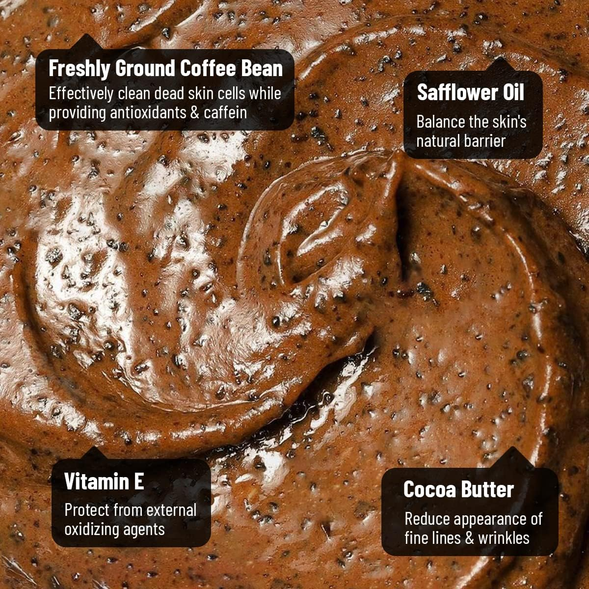 Cocoon Dak Lak Coffee Face Polish with Cocoa Butter & Safflower Oil. 100% Vegan Exfoliating Scrub for Smooth & Glowing Skins | anti Blackheads, Enlarged Pores, Wrinkles & Fine Lines (150Ml) image number 1