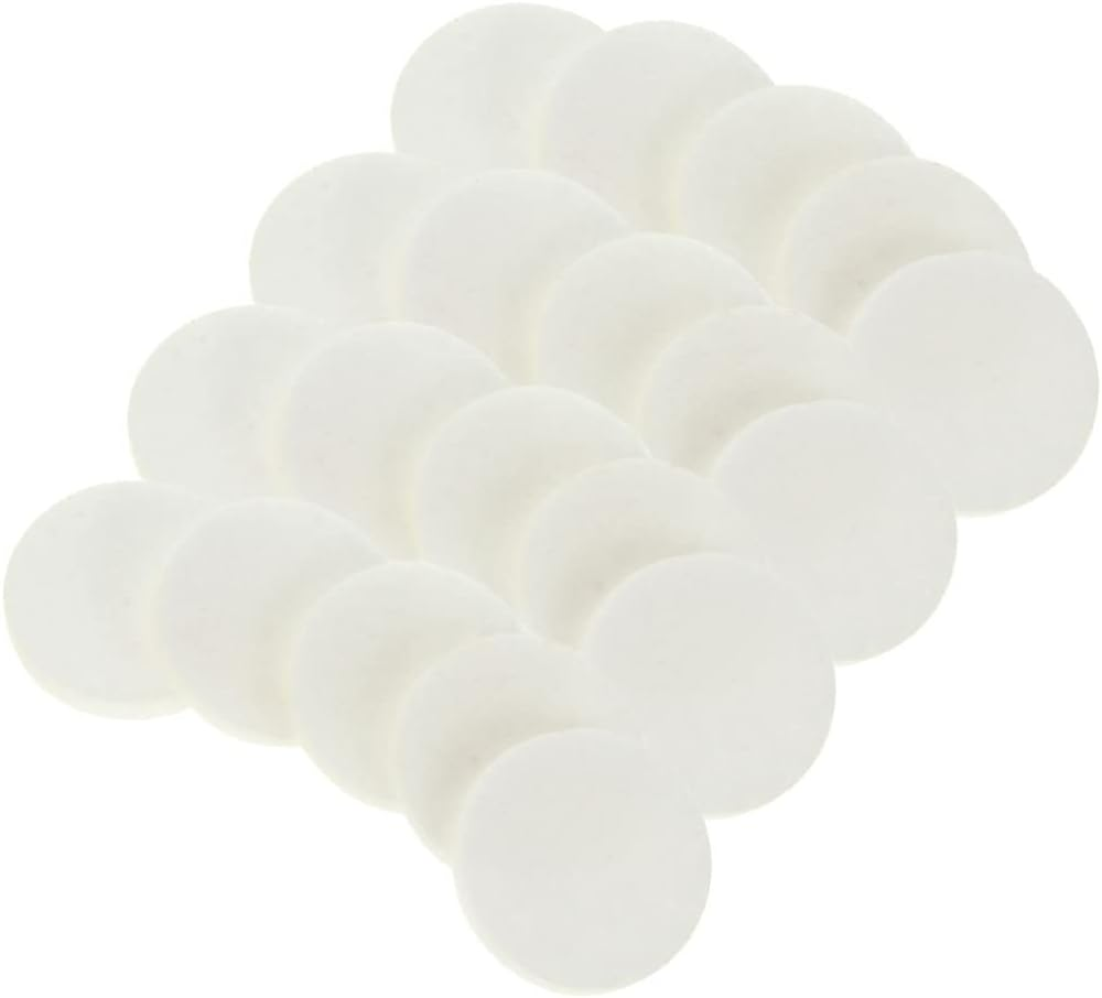 Ciieeo 100Pcs Cotton Sheet Bohemian Flower Decals Aroma Diffuser Auto Car Accessories Perfume Diffuser Pads Diffusers Difusor Diffuser for Car Child Essential Oil White Necklace image number 1