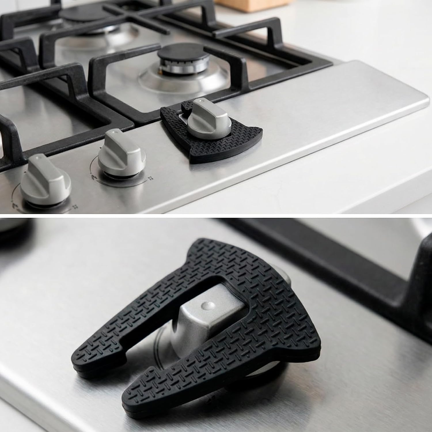 3 Pack Gas Stove Knob Locks for Safety Oven Safety Covers Proofing Stove and Oven with Childproof Stove Knob Locks Protective Gas Stove Cover for Accident Prevention