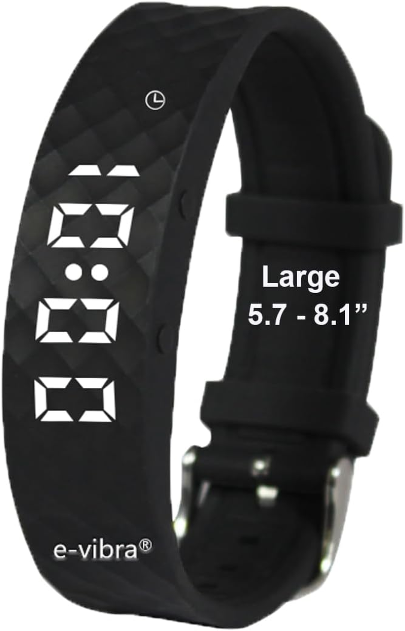 Potty Training Watch - Rechargeable Silent Vibrating Watch - Medical Reminder Watch - with Timer and 15 Daily Alarms (Pink)