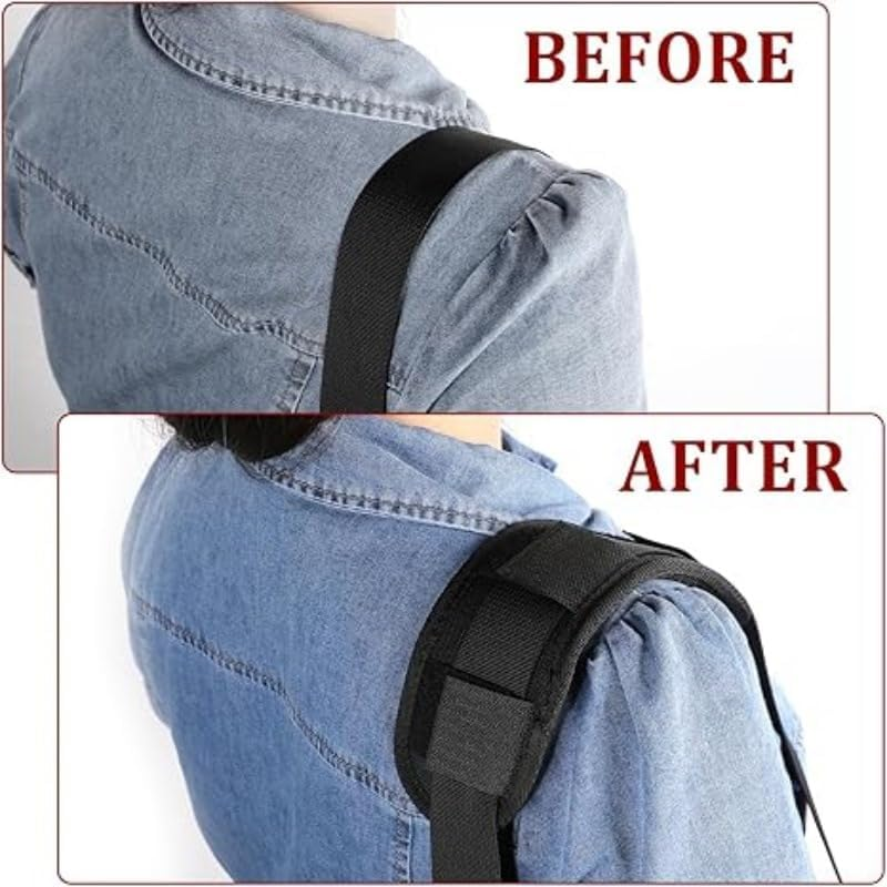 2Pcs Thick Cushioned Shoulder Pads, Anti-Slip Design and Breathable Mesh Pads for Shoulder Strap,Soft and Comfortable Detachable Tactical Vest Shoulder Pad Guitar image number 1