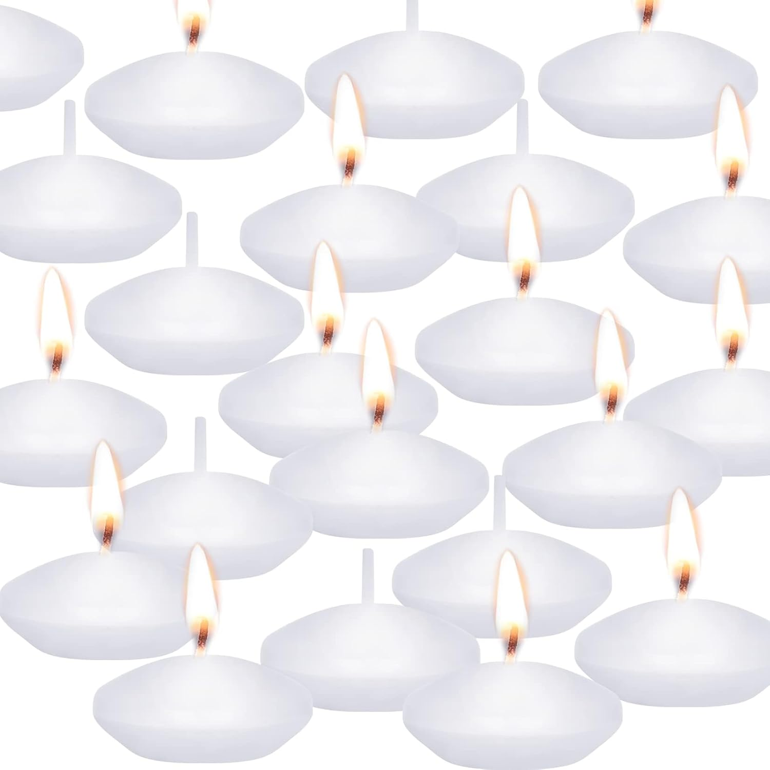 20 Pcs Floating Candles Centerpieces, 1.5 Inch Unscented Floating Candles Small Decoration for Valentine'S Day, Thanksgiving, Wedding, Holiday, Parties and Home Decor image number 3