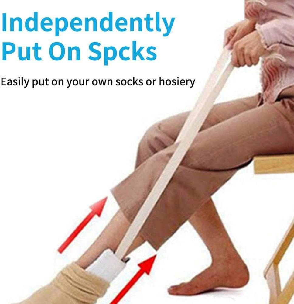 Socks Auxiliary Tool,Flexible Sock&Stocking Aid Kit,For Elderly, Disabled, and Handicapped image number 5
