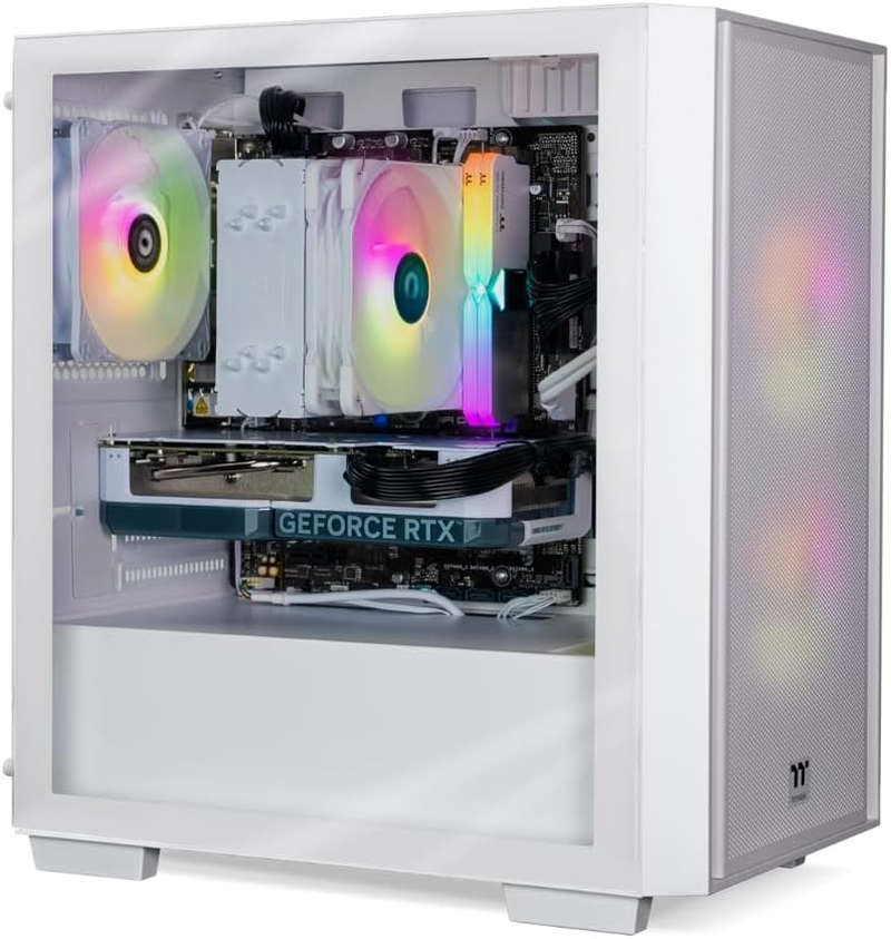 Thermaltake Computer System Genesis V4 Ultimate Snow - Intel 12400F / RTX 4060 / B760 Wifi / 16GB RGB RAM / H16 ARGB White, CA-4Y1-00D6WA-00 image number 1