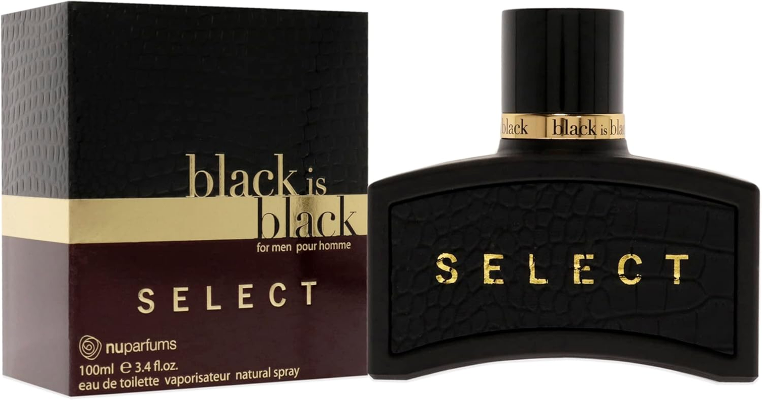 Nuparfums Black Is Black Select for Men 3.4 Oz EDT Spray image number 1