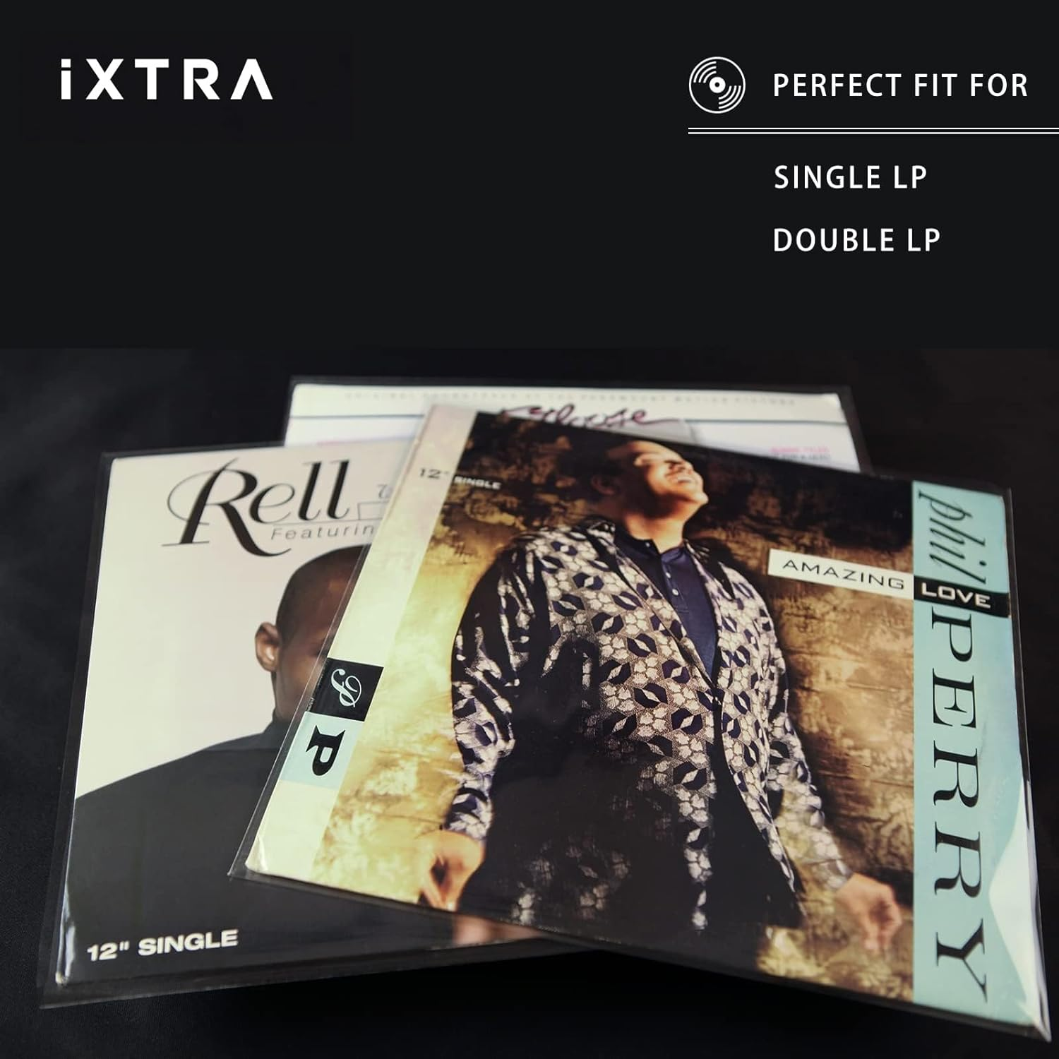 Ixtra Vinyl Record Outer Sleeves - LP Record Sleeves Album Covers. Clear Premium Vinyl Record and Acid-Free LP Sleeves for 12-Inch Single & Double LP Album Covers Records - 3Mil Thick (100 Pack)