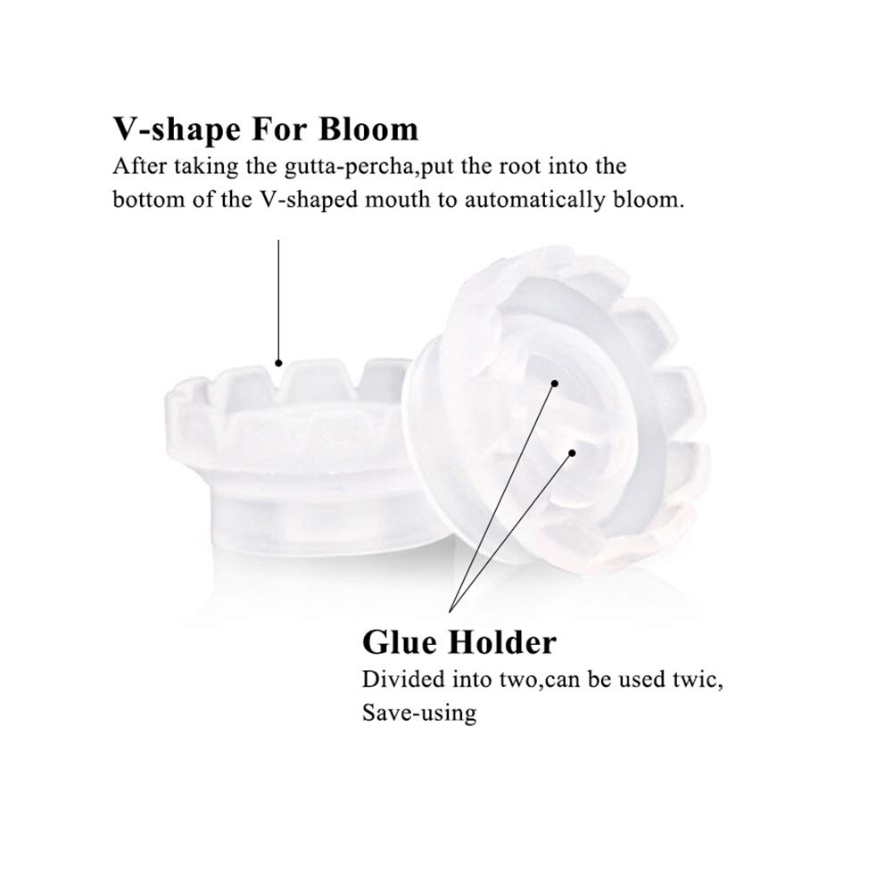 Luckycivia 300 Pcs Lashes Fan Glue Cups, Quick Blossom Cup for Sharpening or Closing Volume Fans Eyelash Extensions, Glue Holder and Lash Organizer Tool