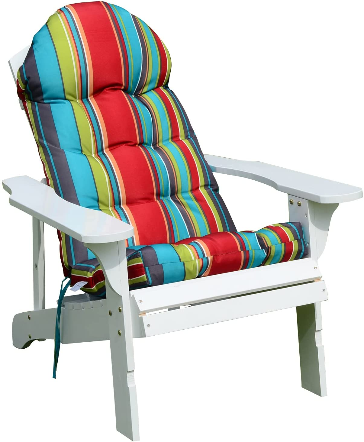 Enipate Weather Resistant Adirondack Chair Cushions High Back Indoor Outdoor Patio Tufted Lounge Cushion Seat Pads image number 1