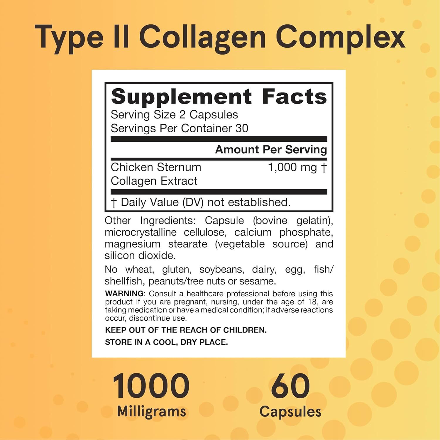 Jarrow Formulas Type 2 Collagen, Supports Skin and Joints, 500 Mg, 60 Caps image number 2