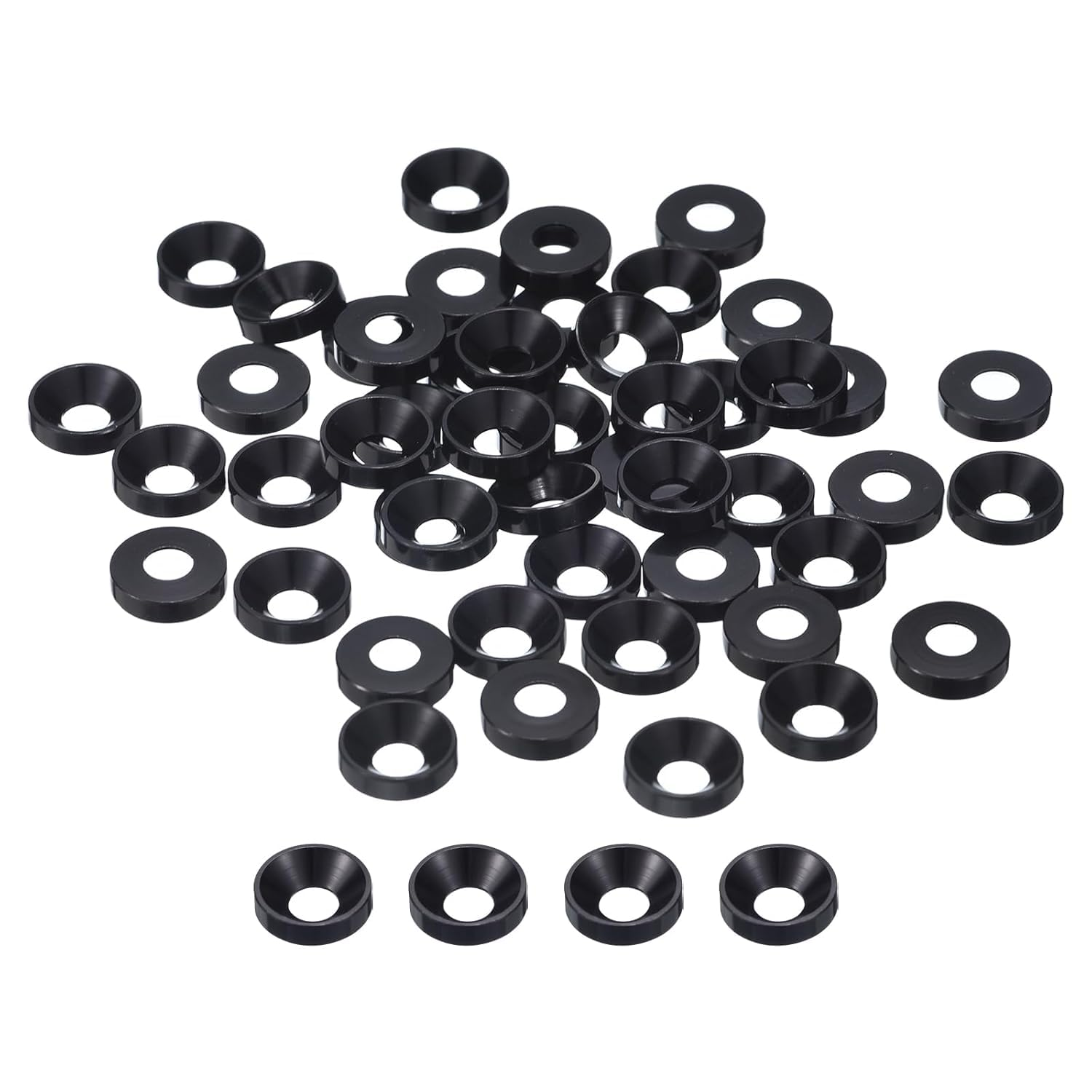 50Pcs M4 Crush Washers, Suitable for Automotive Furniture Screw Accessories, Outer Diameter 10Mm, Inner Diameter 4Mm, Height 2.2Mm image number 2