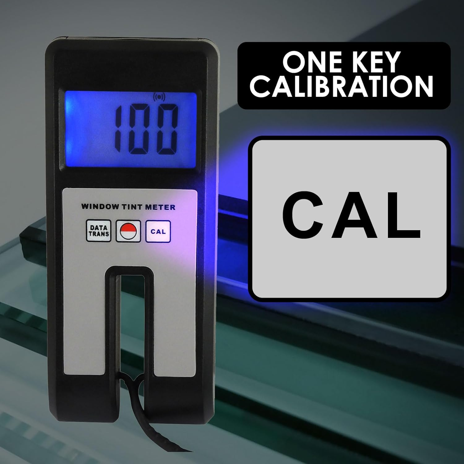 Gain Express Landtek Instruments Window Tint Meter Visual Light Transmission 18Mm Digital Tester