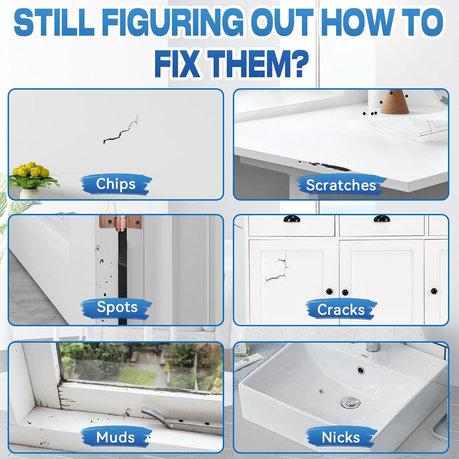 White Touch up Paint, 2Pack Semi Gloss White Wall Paints, Appliance Kitchen Cabinet Bathtub Paints for Wall, Multi Surface Touch up Paint Pen, for Enamel Porcelain Door Furniture Chips Scratches image number 4