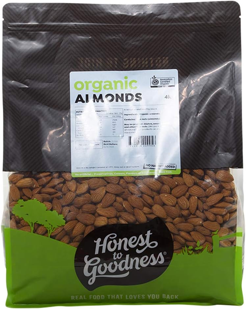 Honest to Goodness Organic Raw Almonds 500 G image number 1