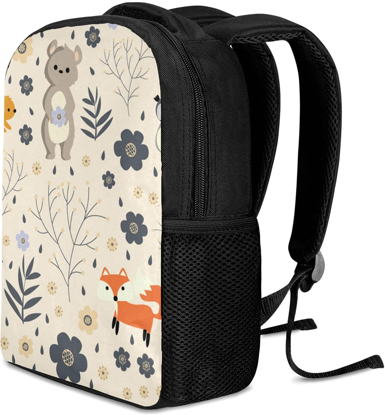 Cartoon Forest Animal Backpack for Boys and Girls Water Resistant Preschool Backpack Lightweight Bookbags Camping Travel School Shoulder Bag, Multi, 44 X 28 Cm image number 2