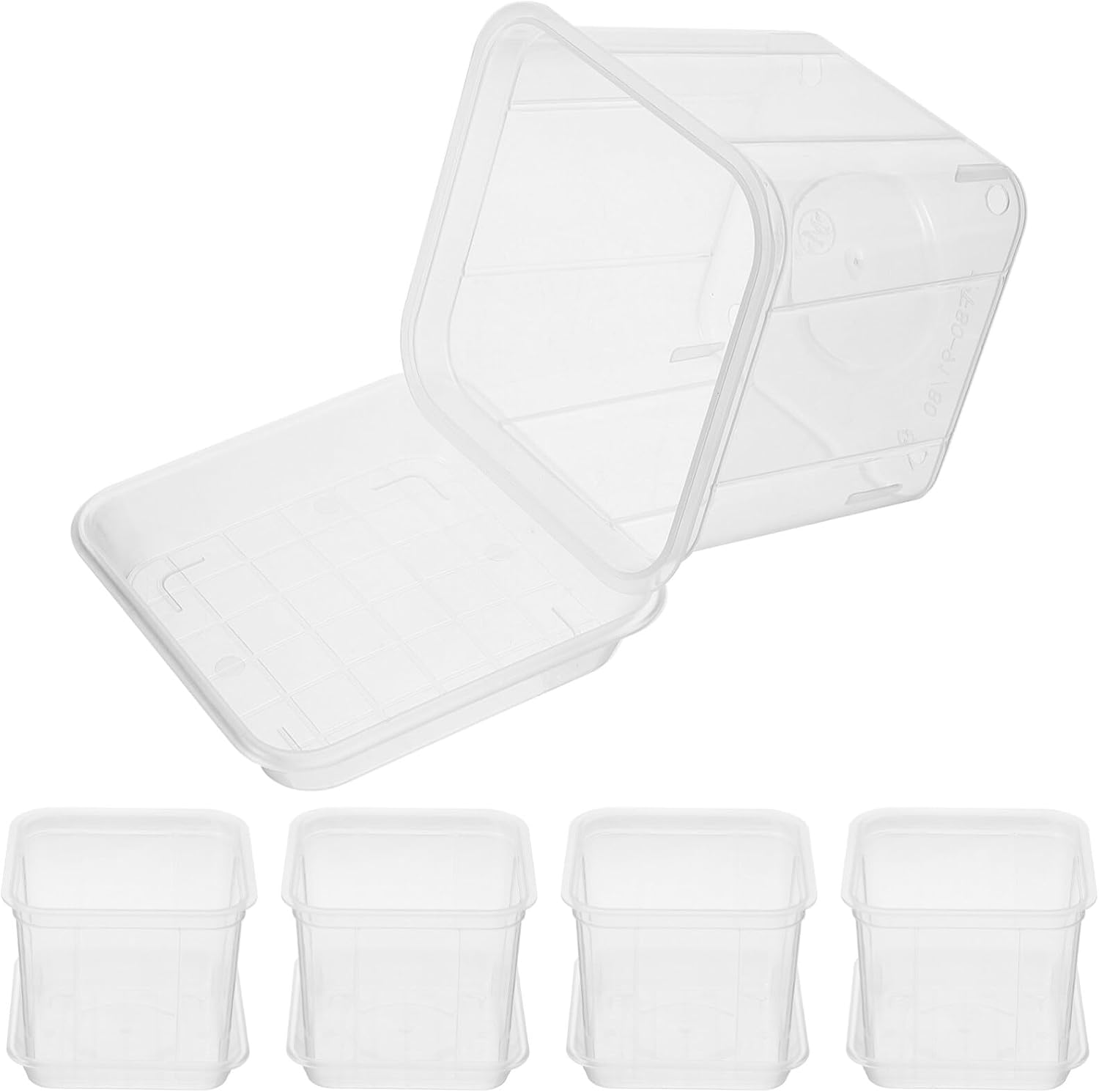 Baluue Flower Pots Plastic Plant Pots Drainage Orchid for Indoor Outdoor Plant for Succulent image number 1