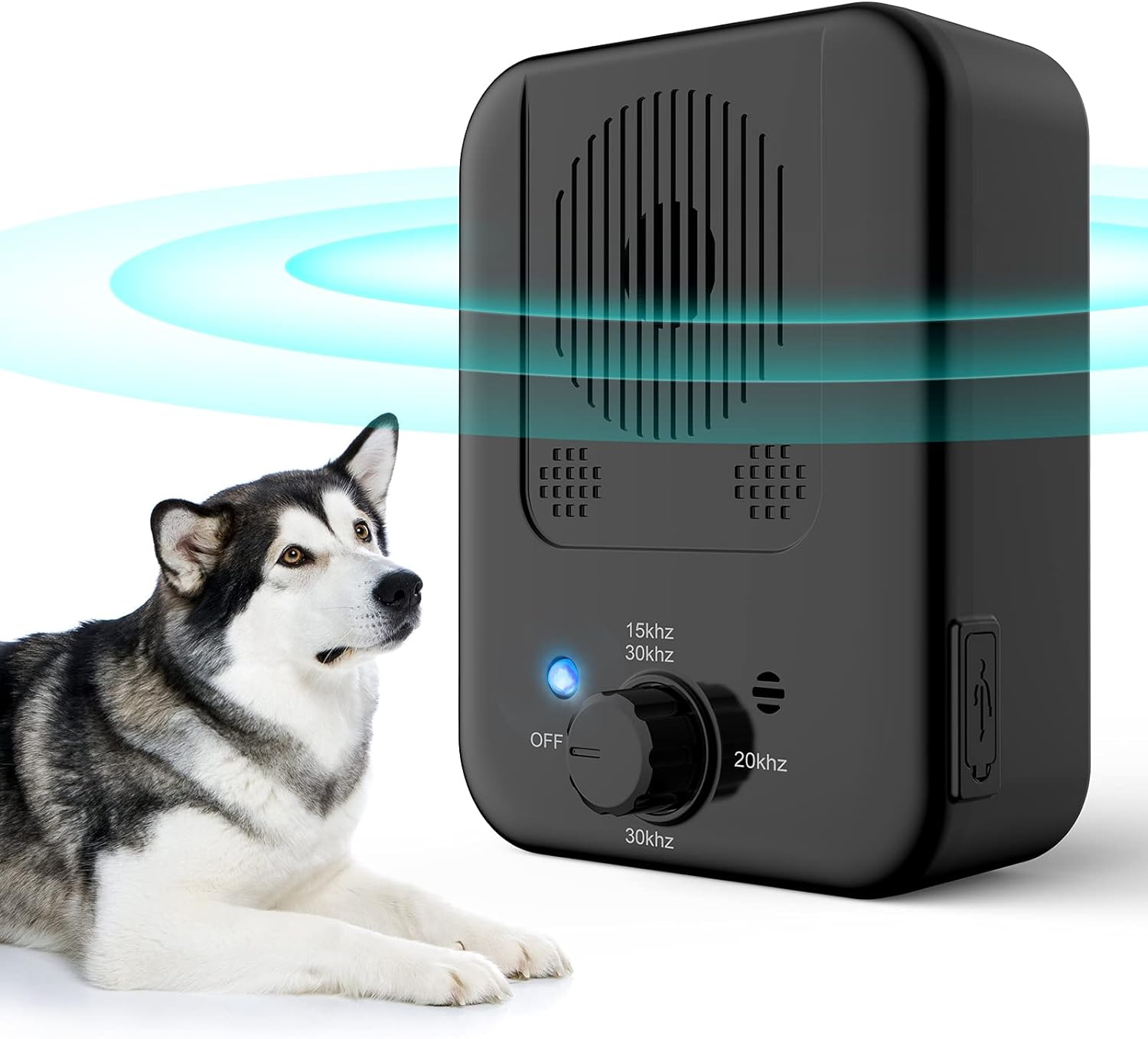 Stop Dog Barking Device, Automatic anti Barking Devices for Dogs 33 FT, Ultrasonic Rechargeable Waterproof Dog Barking Control Deterrent Stopper Dog Training Tool Indoor/Outdoor Safe for Most Dogs image number 2