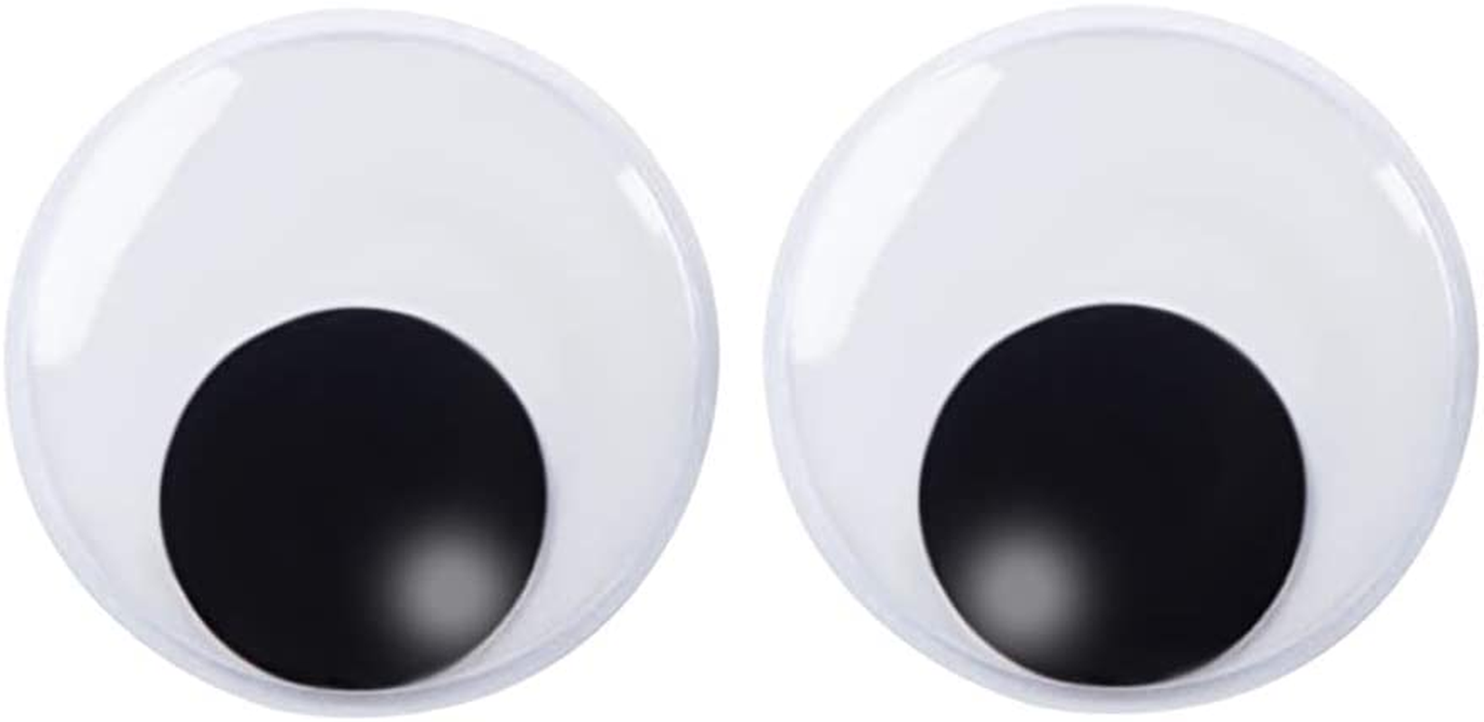 DECORA 3 Inch Large Sized Plastic Wiggle Googly Eyes with Self Adhesive for Crafts Set of 4