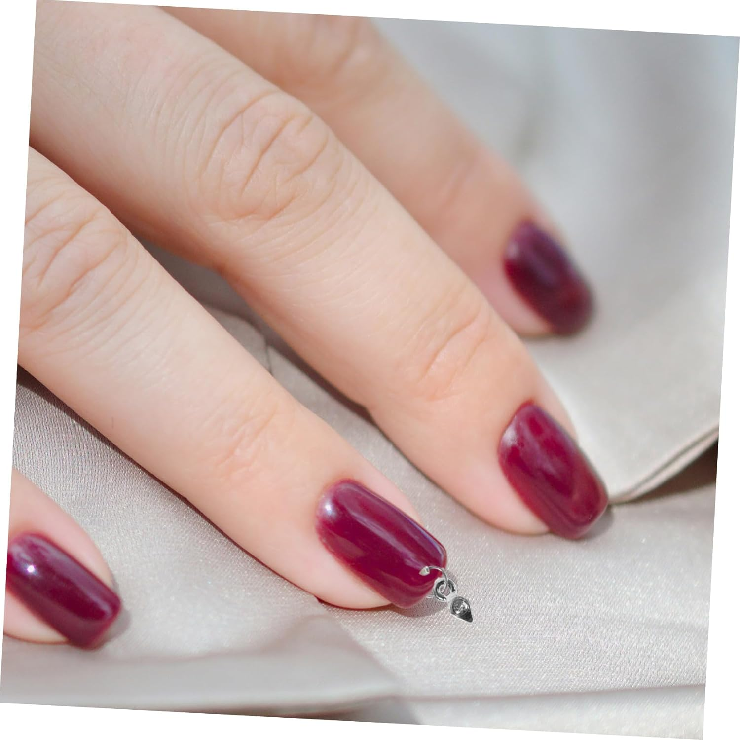 GRADENEVE 2 Sets Silver Manicure Charms Nail Art Accessories DIY Decoration for Home Salon Use Versatile Nail Supplies image number 3