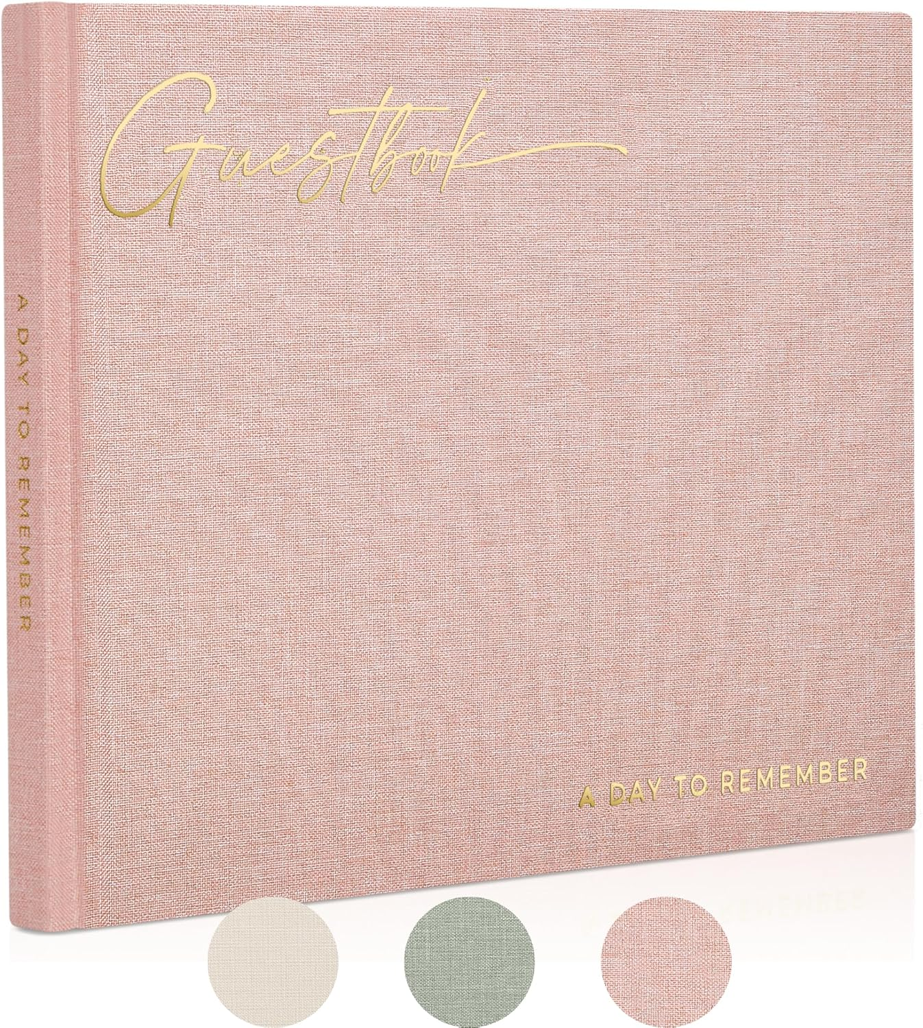 ZICOTO Beautiful Wedding Guest Book for Your Wedding Reception - Simply Elegant Guestbook to Sign in - the Perfect Wedding or Baby Shower Guest Book and Addition to Your Big Day