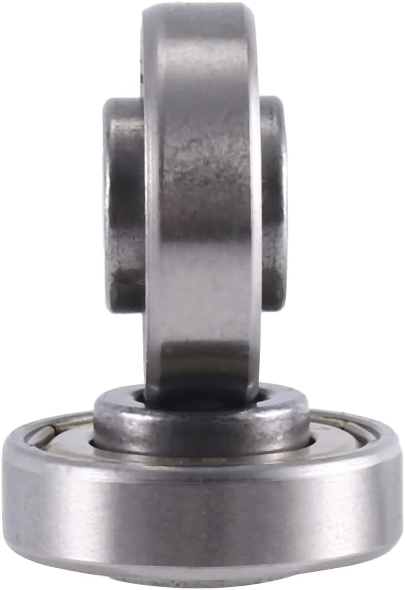 Lyaciomn 55Mm X 18Mm Luggage Suitcase Replacement Wheels, PU Swivel Caster Wheels Carbon Steel Bearings Repair Kits Black image number 3