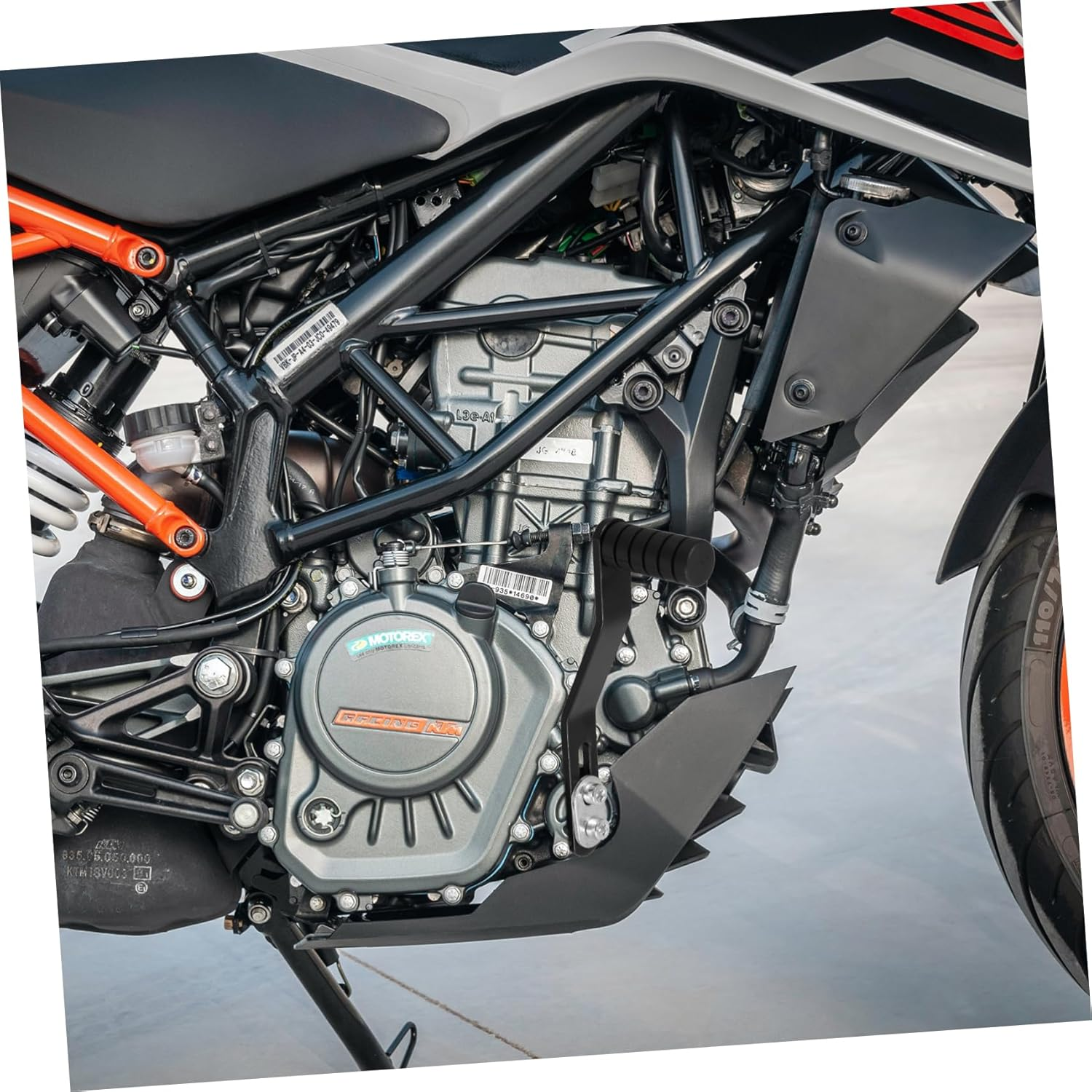 PLAFOPE Motorcycle Gear Shifter Lever and Shift Pedal Lever Black Modified Replacement for Motorbike Controls Suitable for Seasons image number 1