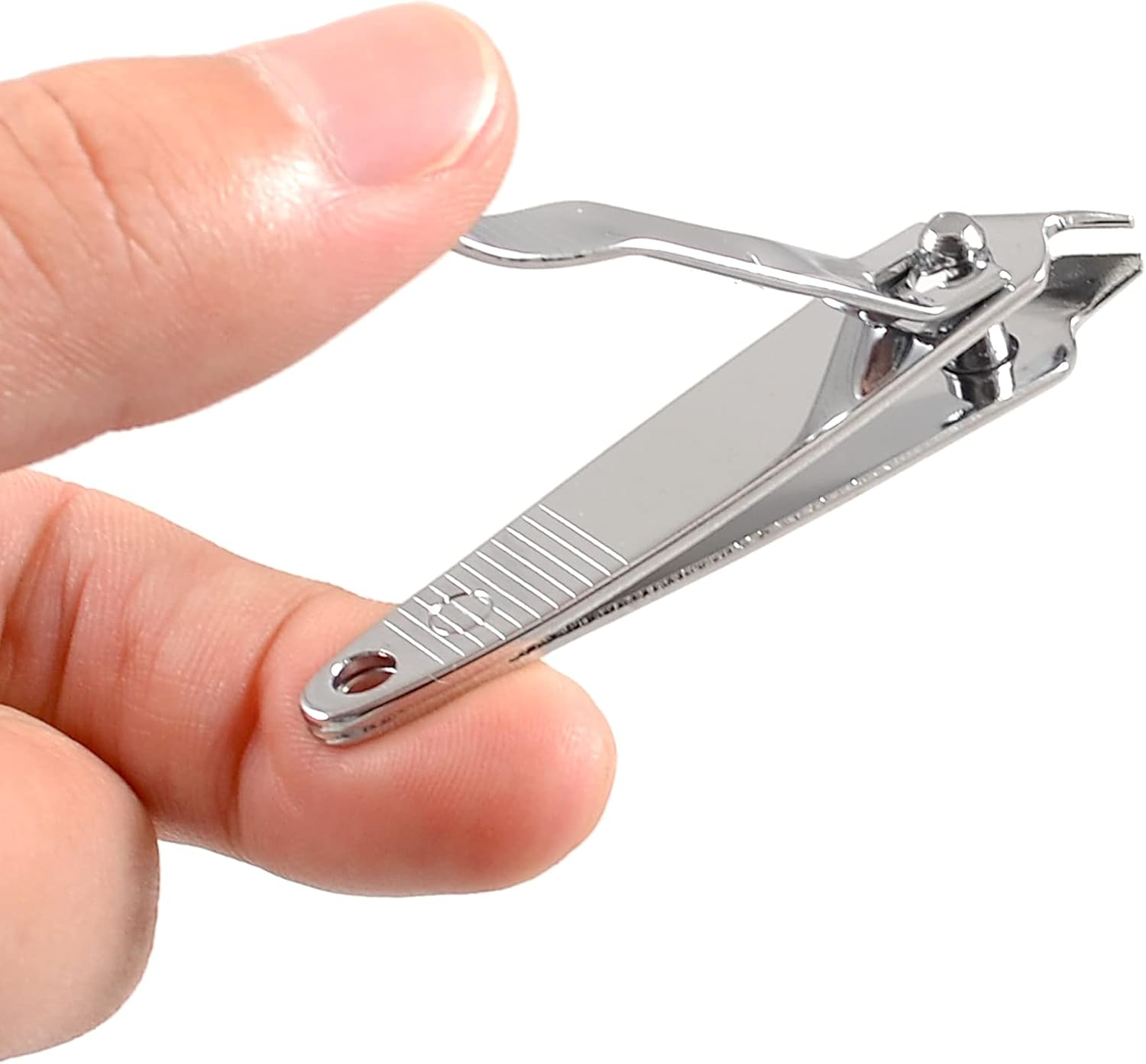 Uxcell Metal Fingernail Slanted Tip Nail Clipper Cutter Pedicure Manicure Tool image number 3