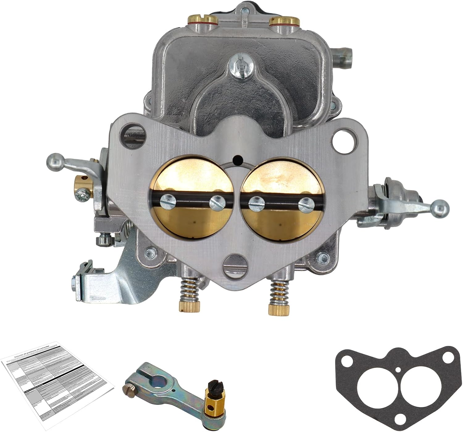 NENKUTEN Carburetor for Holley 94 Model Carburetor for 1939-1953 Ford Mercury with Flathead V8 239-272 Cid Engines with Gasket image number 3