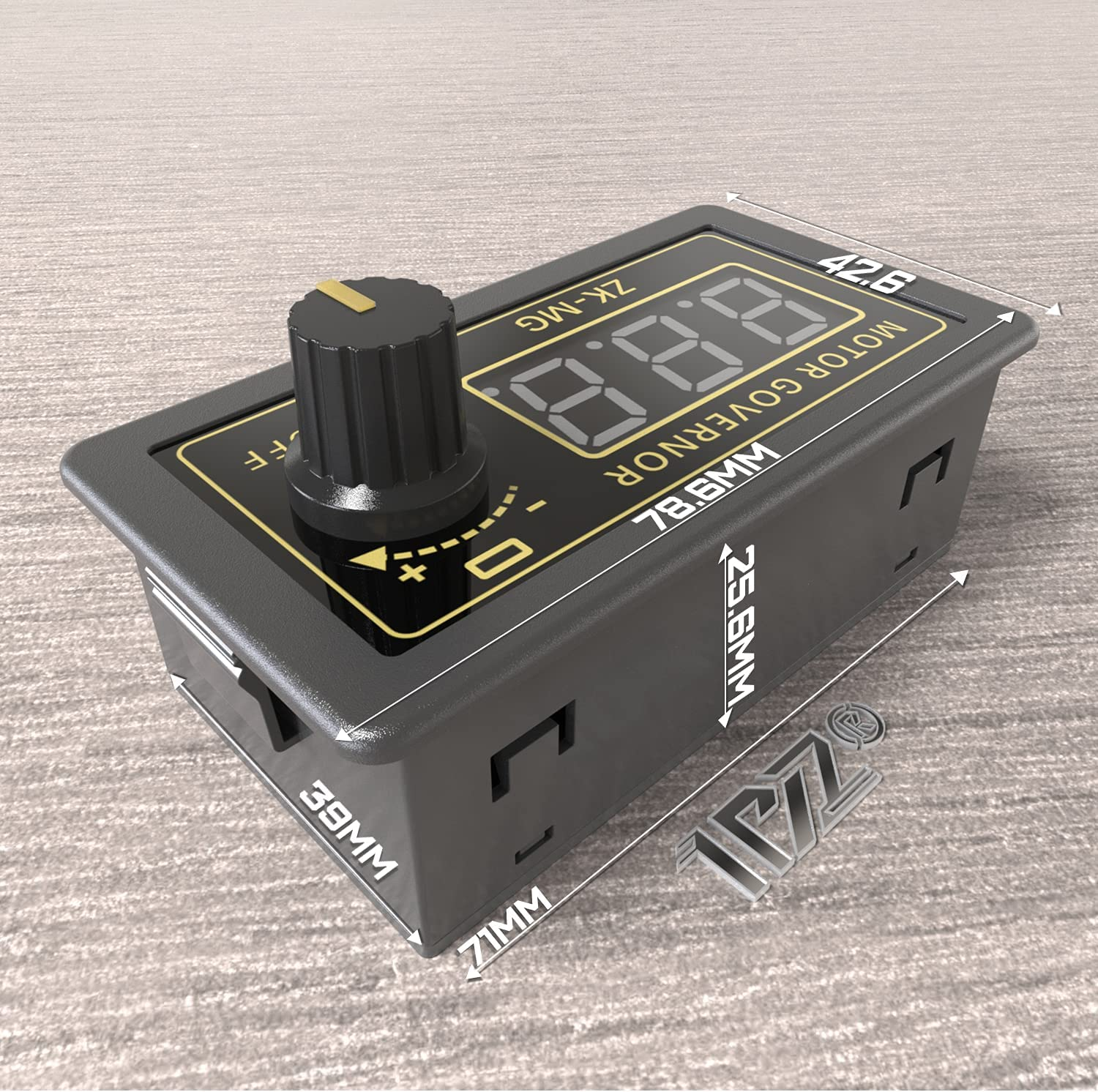 1PZ PWN-V51 150W PWM DC Motor Speed Controller - 5V-30V with Soft Start, Reverse Polarity Protection & LCD Display image number 3